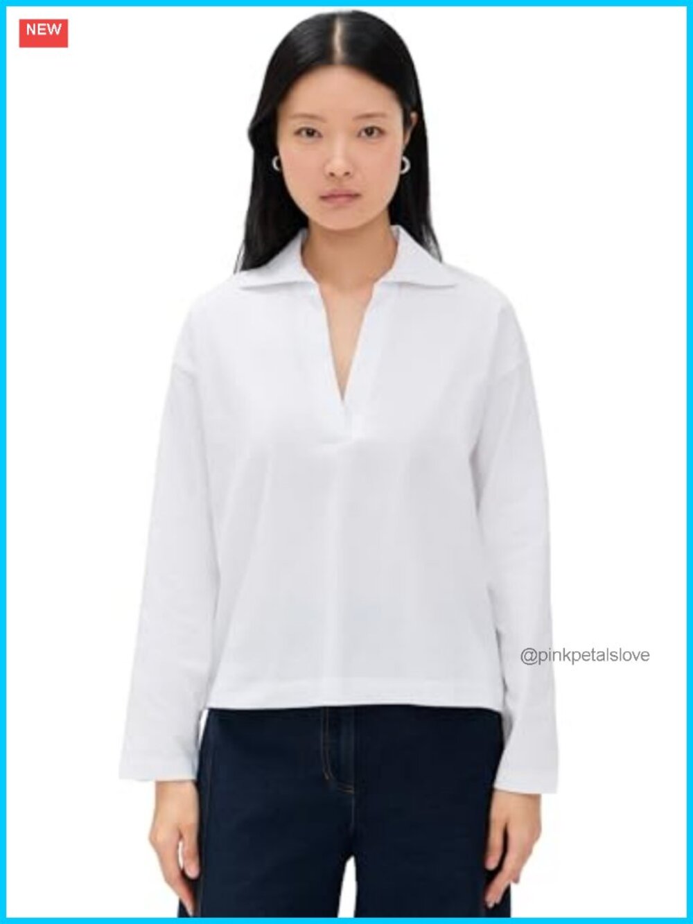 Easy Polo Short Sleeve Collared Top Casual Workwear